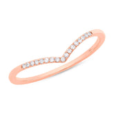 0.05ct 14k Rose Gold Diamond Lady's Ring